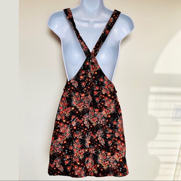 XHILARATION⚡️Cute Floral Corduroy Overall Dress_XS - Picture 5 of 9